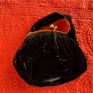 Black Velvet Evening Bag